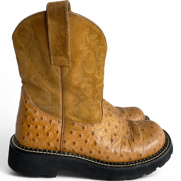 Ariat Fatbaby Leather Western Cowboy Cowgirl Boots Women's 6.5 B - Picture 2 of 13